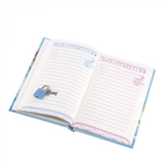 Блокнот в футляре, 14,5 см * 20,5 см, 7БЦ, Alingar, ламинация, замочек, линия, 45 л., "Бабочка в сердце"