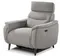 Кресло-реклайнер Level, серое букле