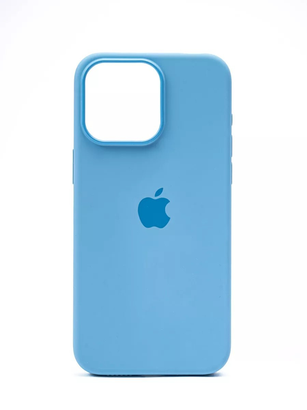 Силиконовый чехол Silicone Case iPhone 15 Pro Max, c MagSafe, Light Blue Голубой