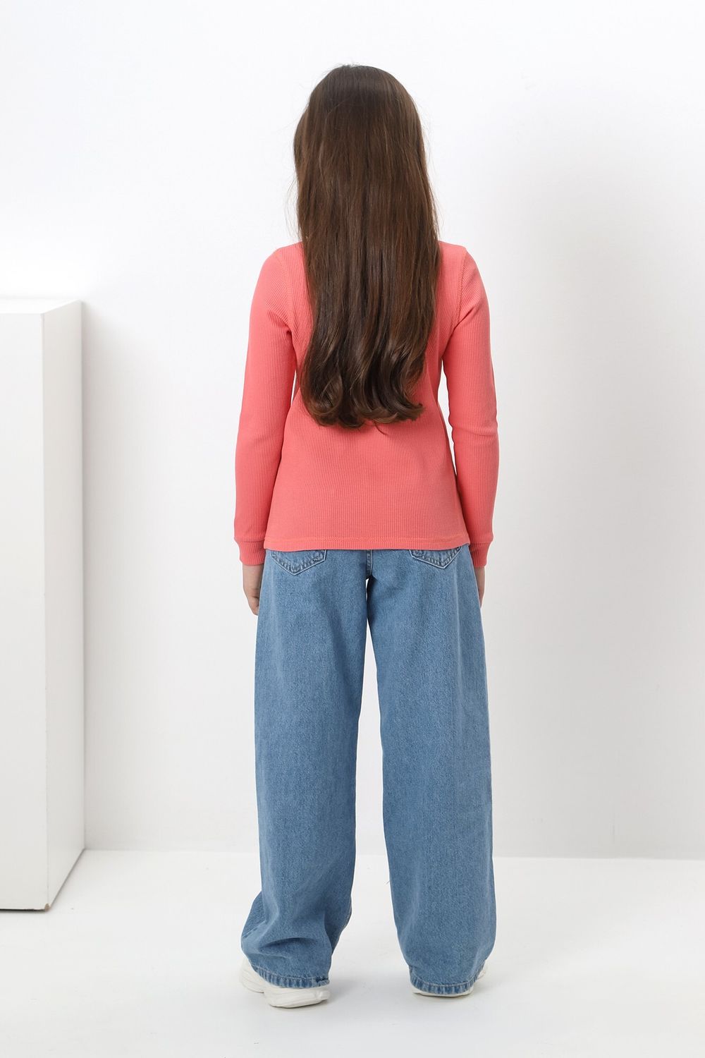 Джемпер для девочки Лонг-1 Виотекс КОРАЛЛОВЫЙ