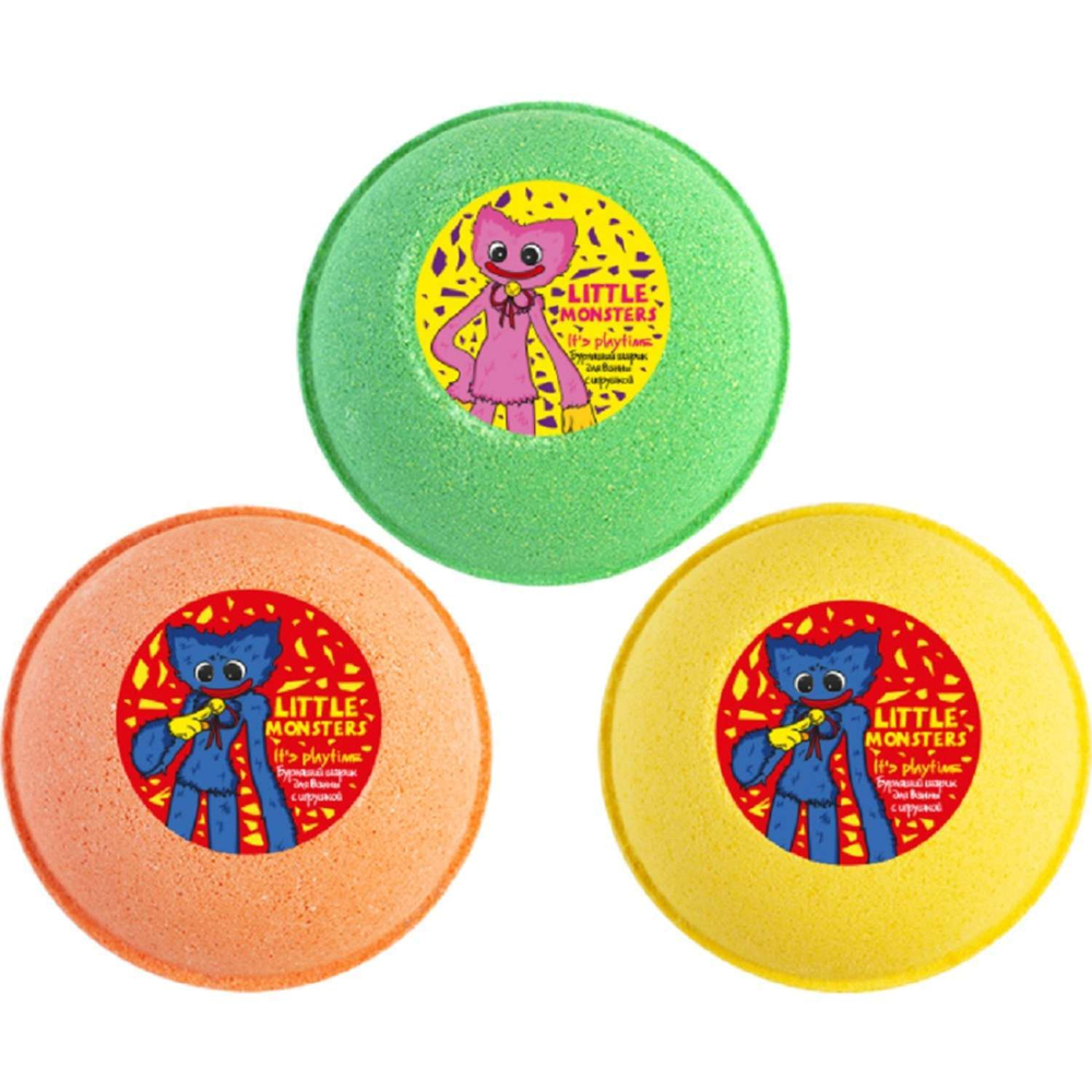 Бурлящий шар с игрушкой Huggy Wuggy L`COSMETICS в ассортименте 230 г