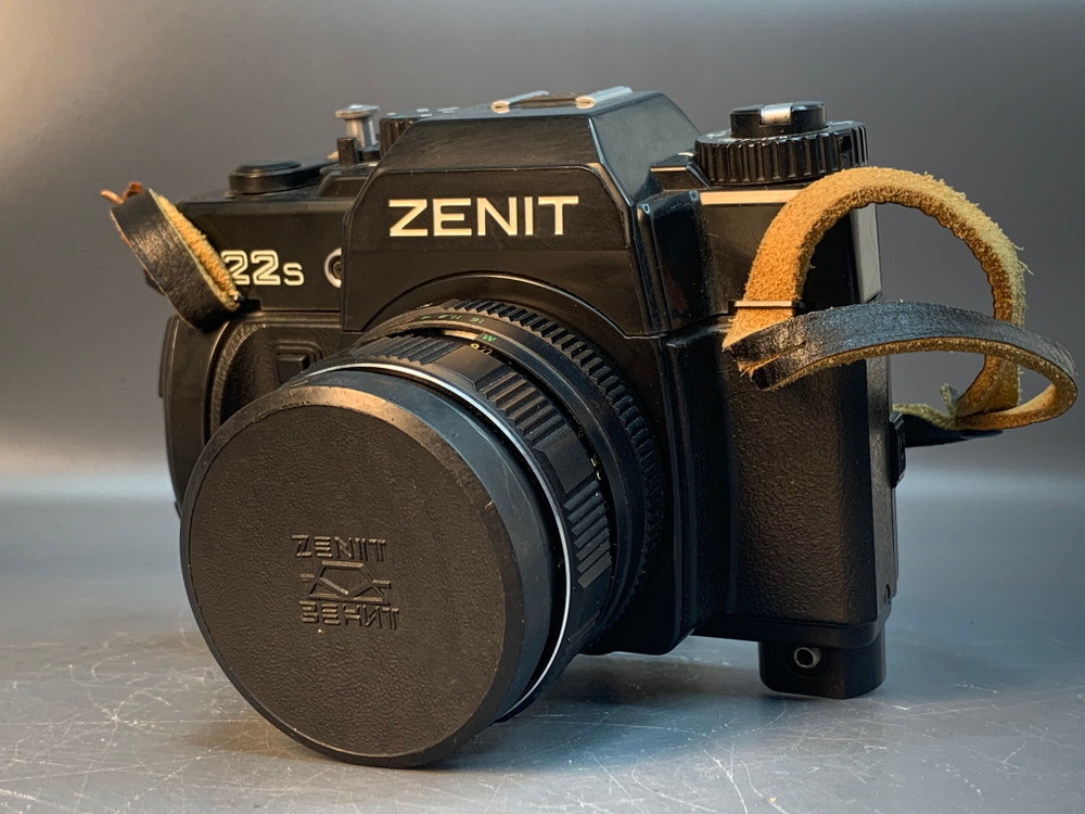 Zenit 122S + MC Helios-44M-4 царапины на задней линзе