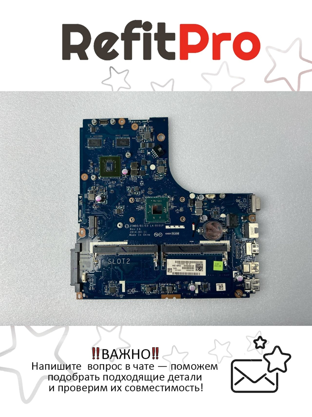 Материнская плата для ноутбука Lenovo B50-30 1G N3530 NFP 1000 (5B20G46021), оригинал