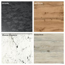 Кухонный гарнитур угловой Антрацит (графит) 2000 1200 мм столешница 26 мм, ЛДСП, с нишей под отдельно стоящую плиту, компактная кухня для студии, дачи и малогабаритной квартиры