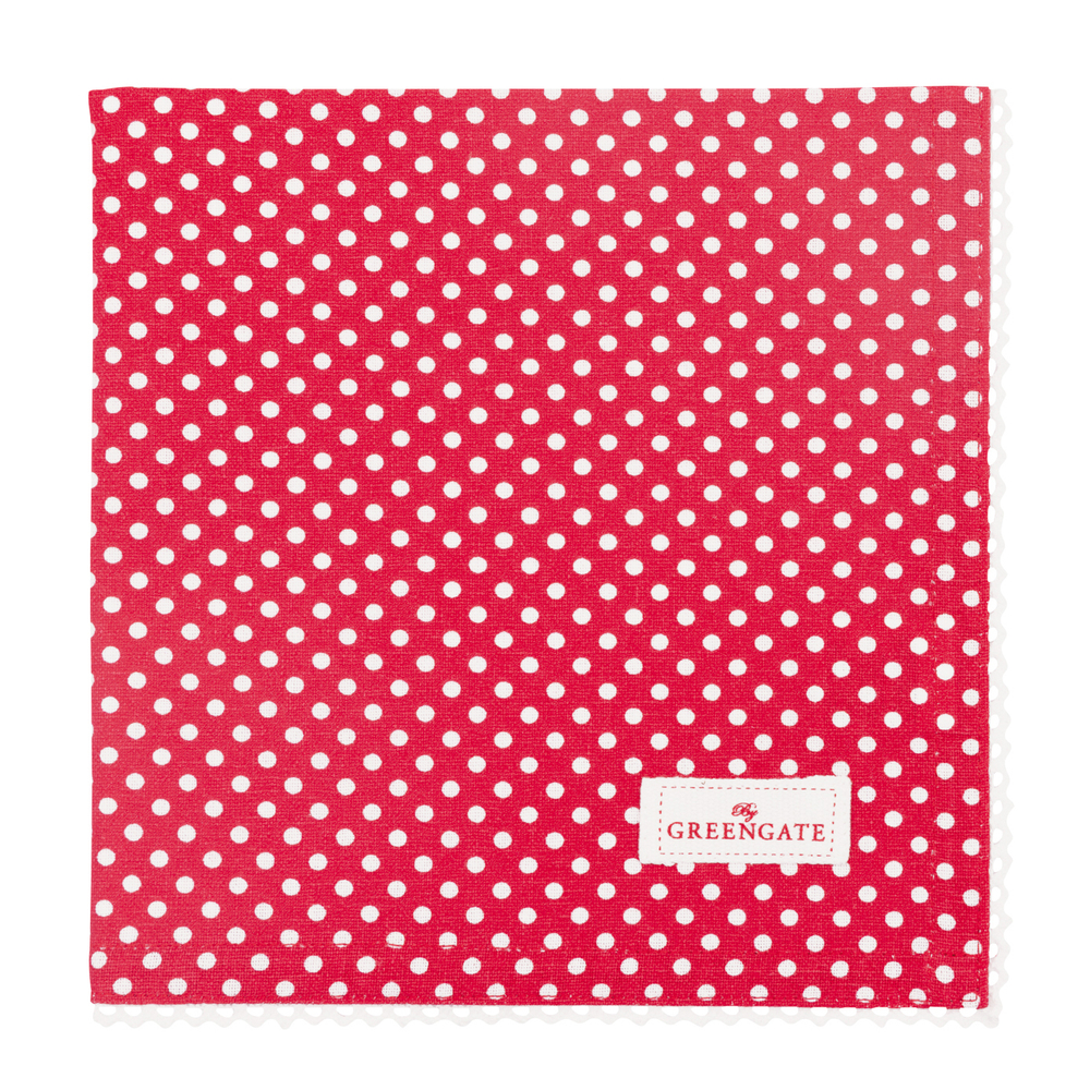 Салфетка Dotty red/ красная в белый горох