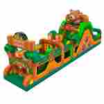 Надувная полоса препятствий «Лесная сказка», 17×3,3×5,7 м