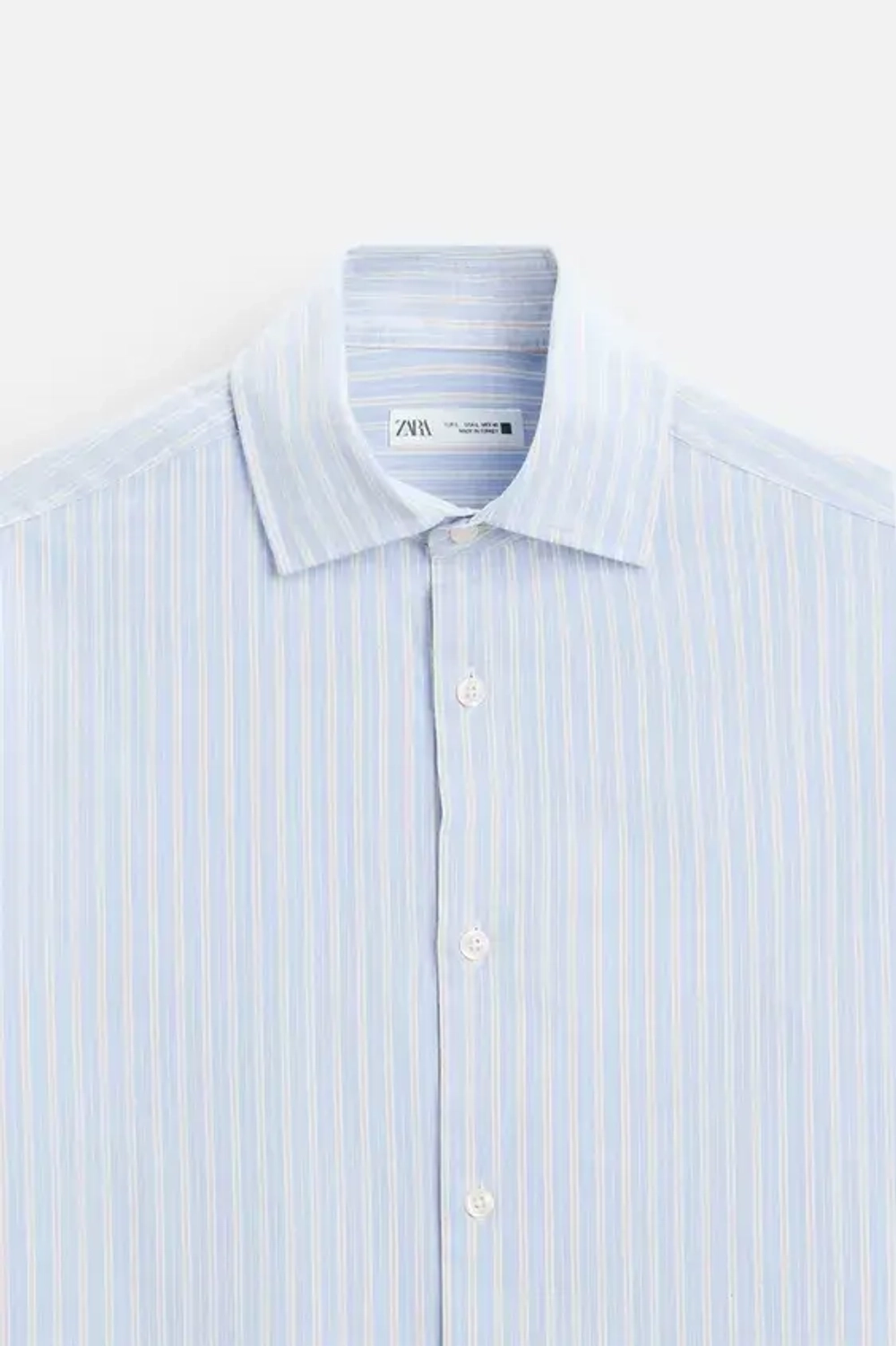 ZARА РУБАШКА ИЗ ТВИЛА В ПОЛОСКУ, ПОЛОСКИ
