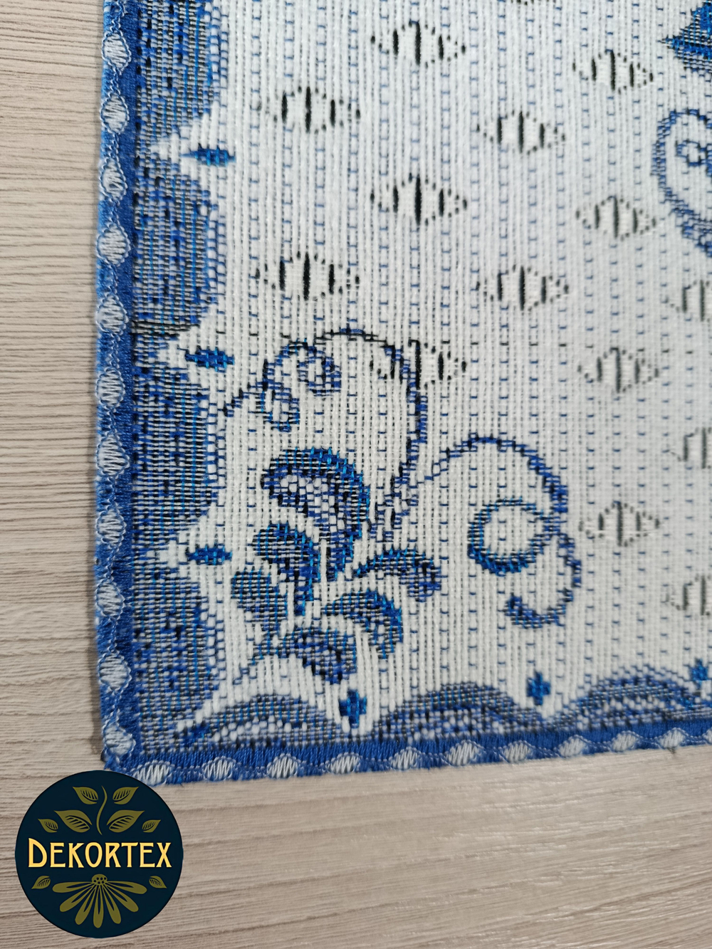 Набор декоративных гобеленовых салфеток Гжель букет 32х32 (6 шт.)