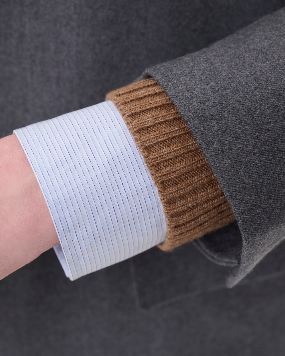 UNDERCOVER ЖАКЕТ КОМБИНИРОВАННЫЙ СЕРЫЙ