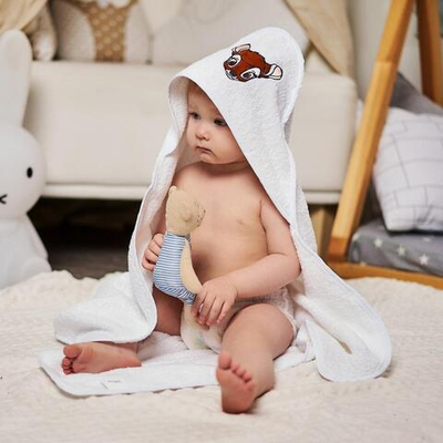 Полотенце махровое с уголком "Бемби" 75*75см, хлопок 100% (Disney)