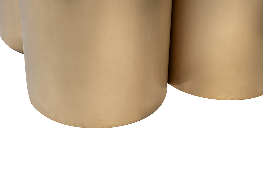 Стол журнальный Garda Decor Garda Decor керамогранит белый d60*45 см