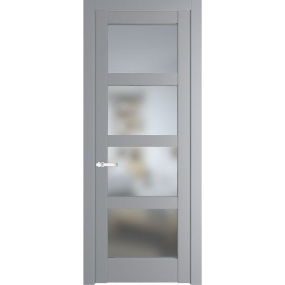 Межкомнатная дверь эмаль Profil Doors 3.4.2PD смоки остеклённая
