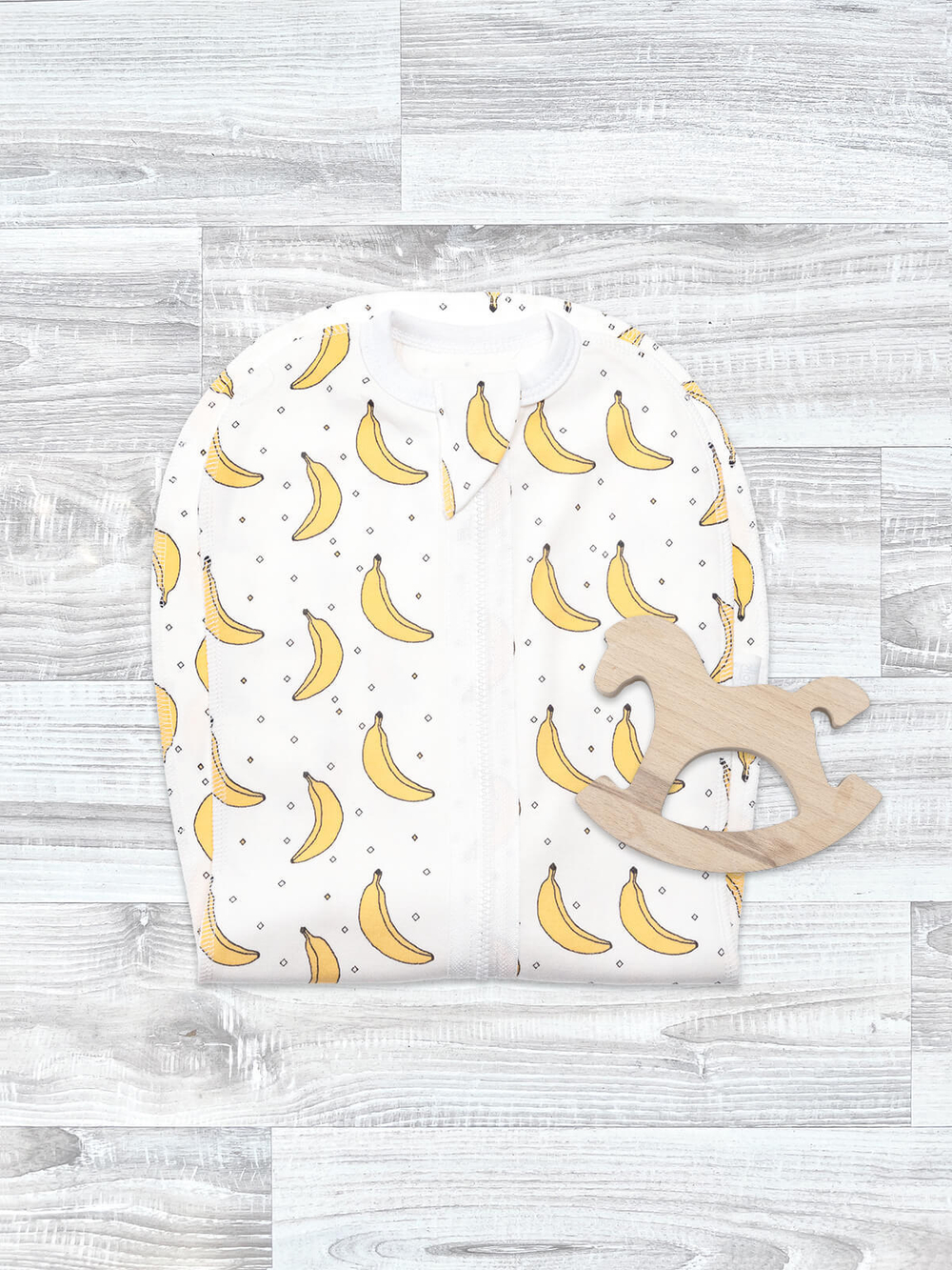 Пелёнка-кокон Mjölk Бананы, уценка