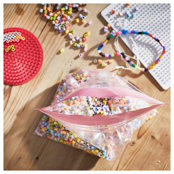 IKEA ISTAD  (ИКЕА ИСТАД)  -  Пакет Ziplock, красный/розовый дизайн, 2,5/1,2 л