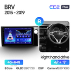 Teyes CC2 Plus 9" для Honda BR-V 2015-2019 (прав)