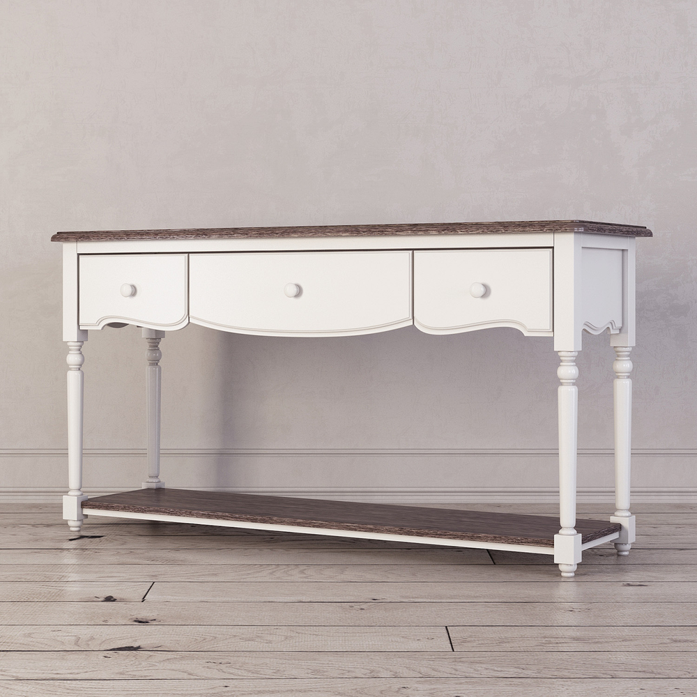 Консоль с 3-я ящиками и полкой Leblanc