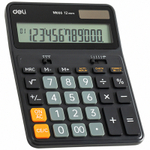 Калькулятор настольный DELI "М666" 12 разрядный, 176.4х129.8х28.4 мм, черный