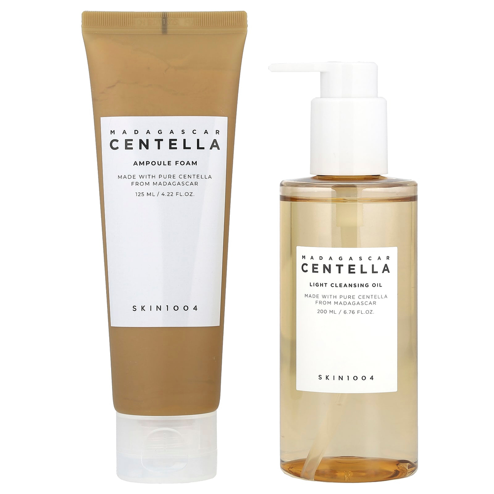 SKIN1004, Madagascar Centella, двойное очищающее средство, набор из 2 предметов
