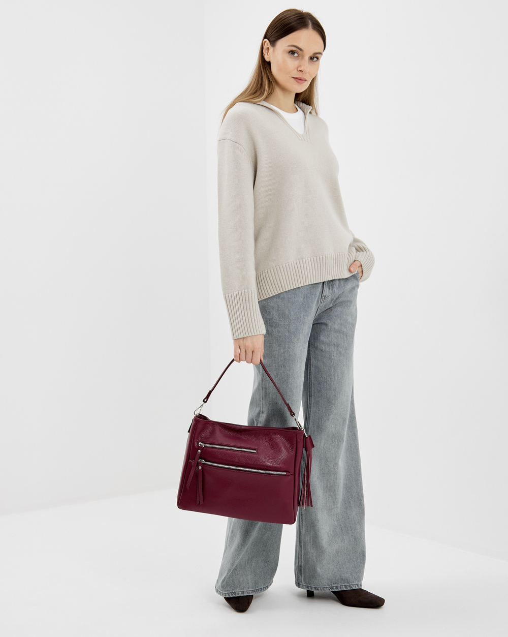 Сумка 564 03 бордовый