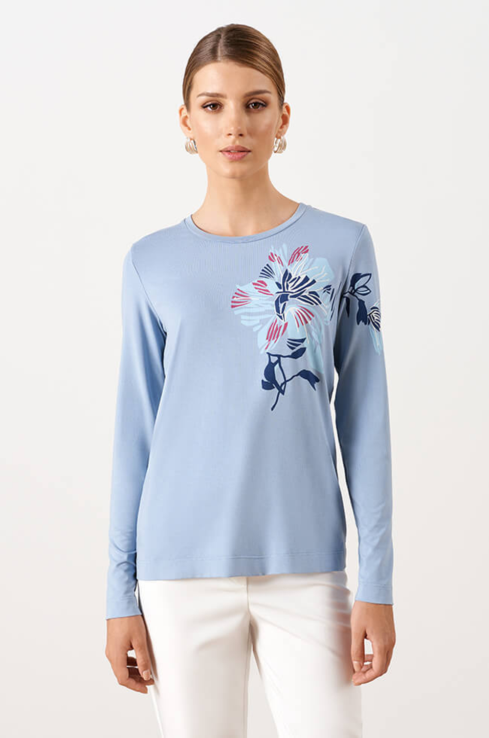 23070 Джемпер женский (голубой)