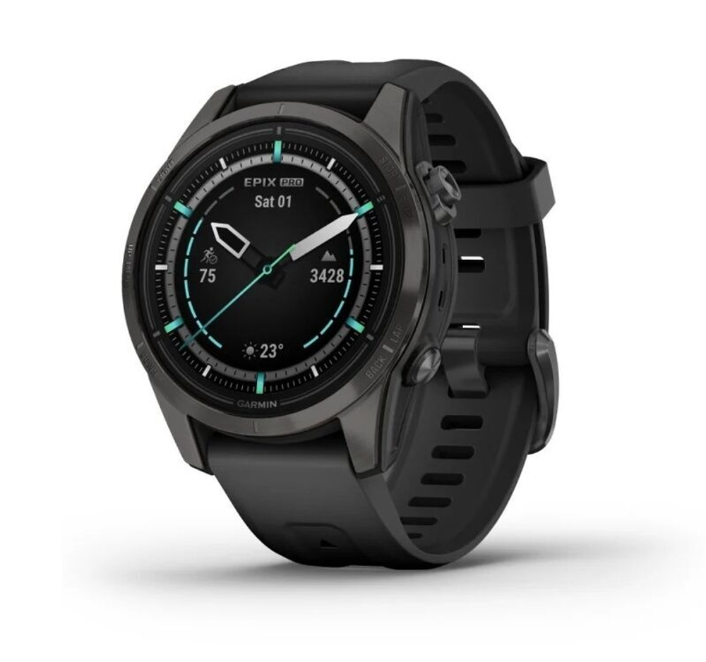 Умные часы Garmin EPIX Pro Gen 2 42 мм, Sapphire Carbon Gray