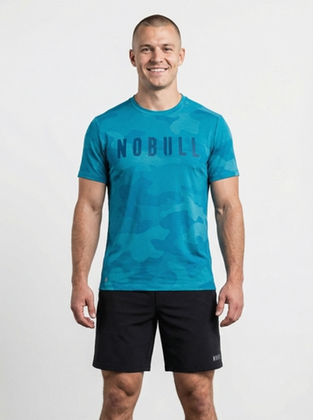 Футболка NOBULL голубой камуфляж