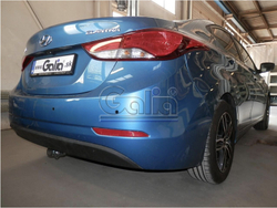 Фаркоп оцинкованный Galia H099C для Hyundai Elantra 2011-2016(паспорт и сертификат в комплекте)(без электрики)