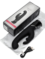 Черный вибратор-кролик 25,4см Fifty Shades of Grey Greedy Girl G-Spot Rabbit Vibrator