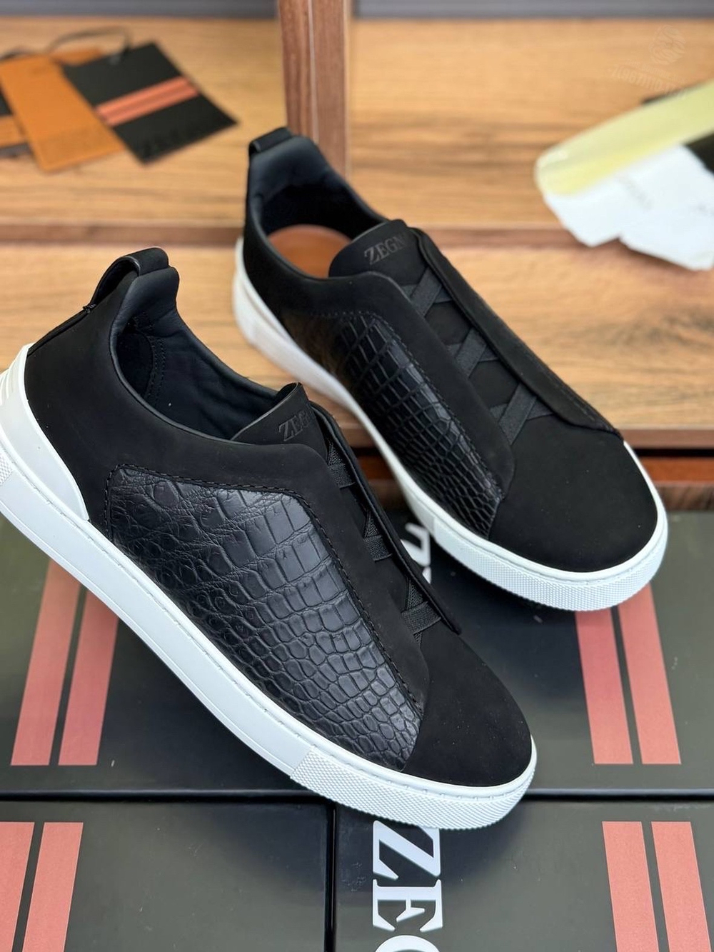 Кеды Zegna Triple Stitch