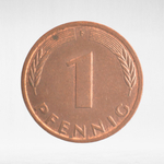 Germany, 1 Pfennig, 1992, (Stuttgart Mint - "F"), VF