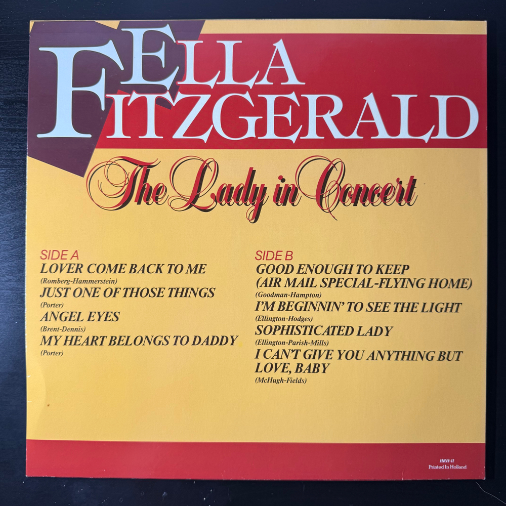 Ella Fitzgerald ‎– The Lady In Concert (Италия)