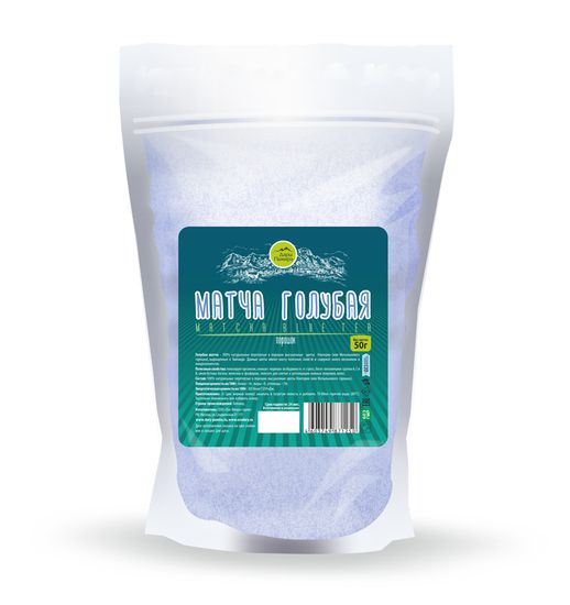 Матча ГОЛУБАЯ, порошок, 50г.