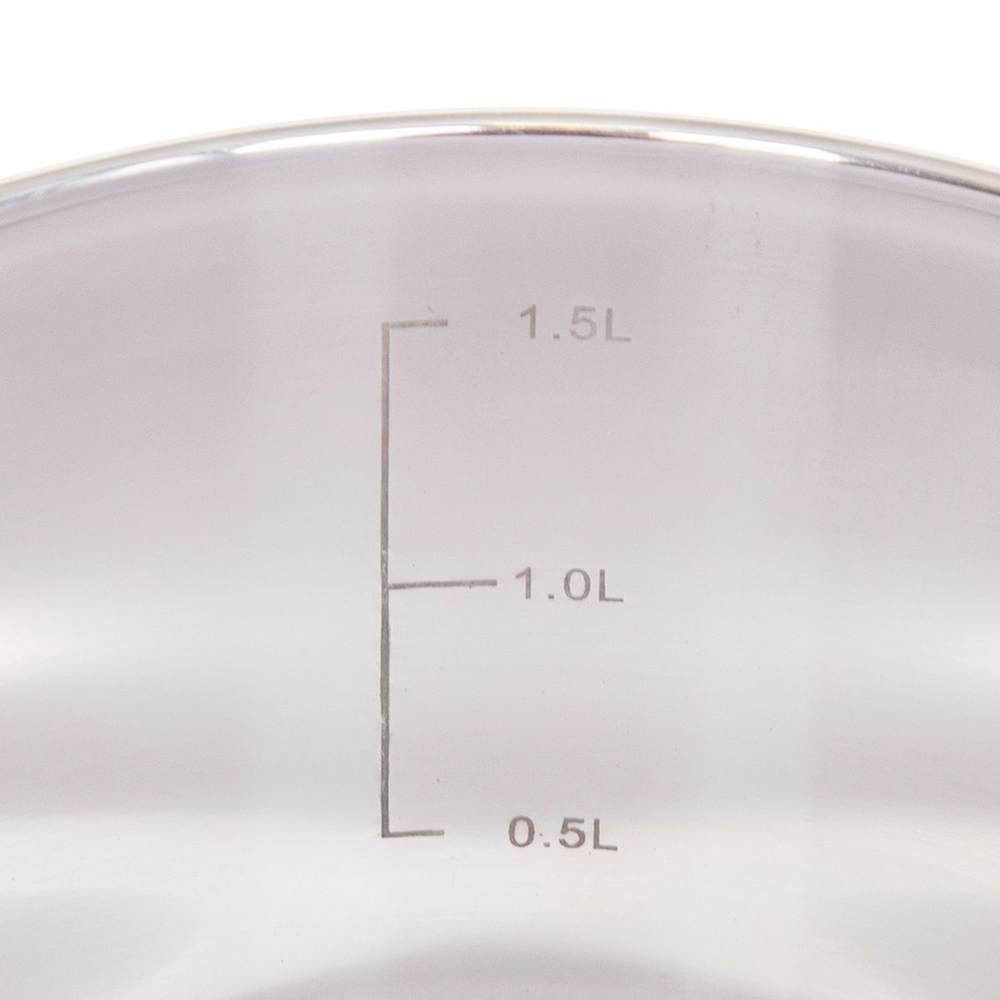 Кастрюля нерж, 2 л, с крыш, Daniks, Вена, SD-Т87-16, индукц