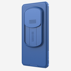 Усиленный чехол синего цвета с сдвижной шторкой для камеры от Nillkin для Huawei Honor Magic 6 Pro, серия CamShield Pro