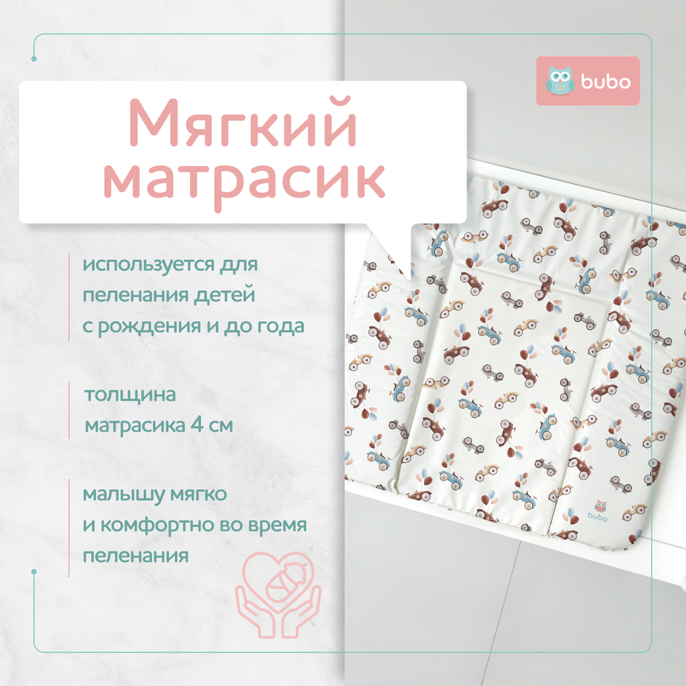 Матрас для пеленания BUBO BABY "SKY" 75x72 сантиметра