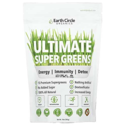 Earth Circle Organics, Ultimate Super Greens, 283 г (10 унций)