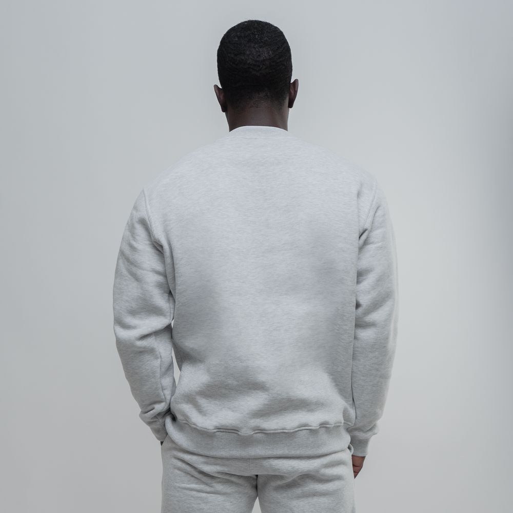 Толстовка Molotov Basic W21 TRIPLE Logo Серый Меланж