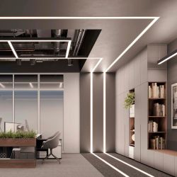 Профиль LINE-6070-3000 ANOD BLACK (Arlight, Алюминий) 047506