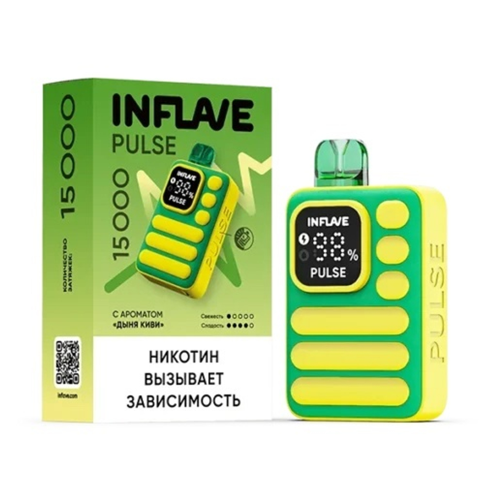Inflave Pulse Дыня киви 15000 затяжек 20мг (2%)