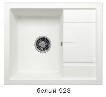 Кухонная мойка Tolero R-107 600x500мм Белый №923