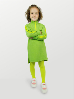 Платье для девочки, модель №1, рост 104 см, зеленое