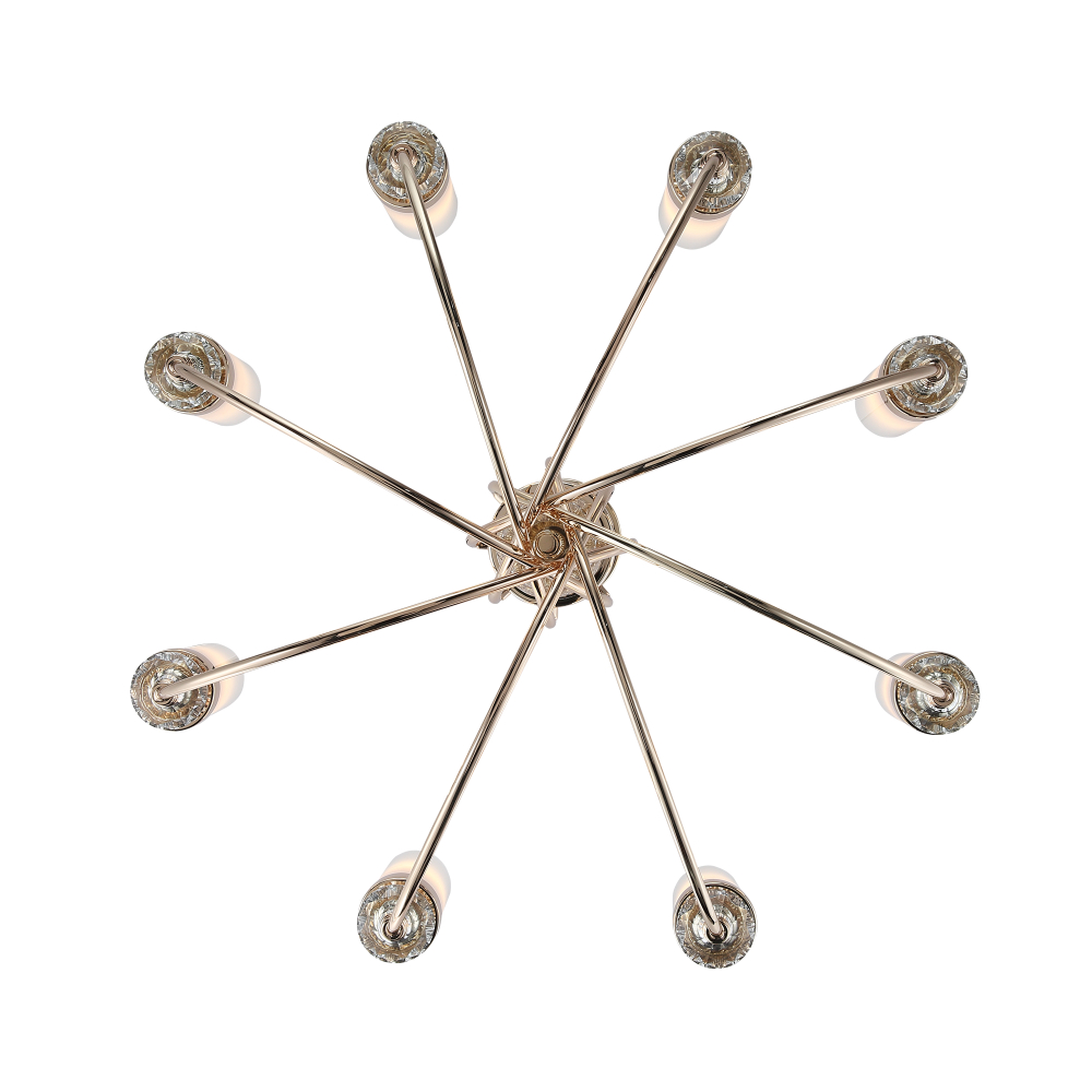 SL1402.253.08 Люстра подвесная ST-Luce Латунь/Прозрачный E14*8 40W ЭЛЕГРА