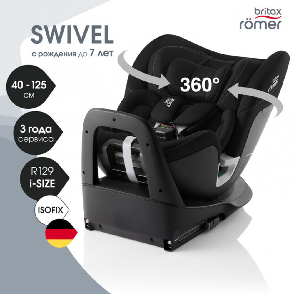 Автокресло Britax Roemer Swivel Space Black 2