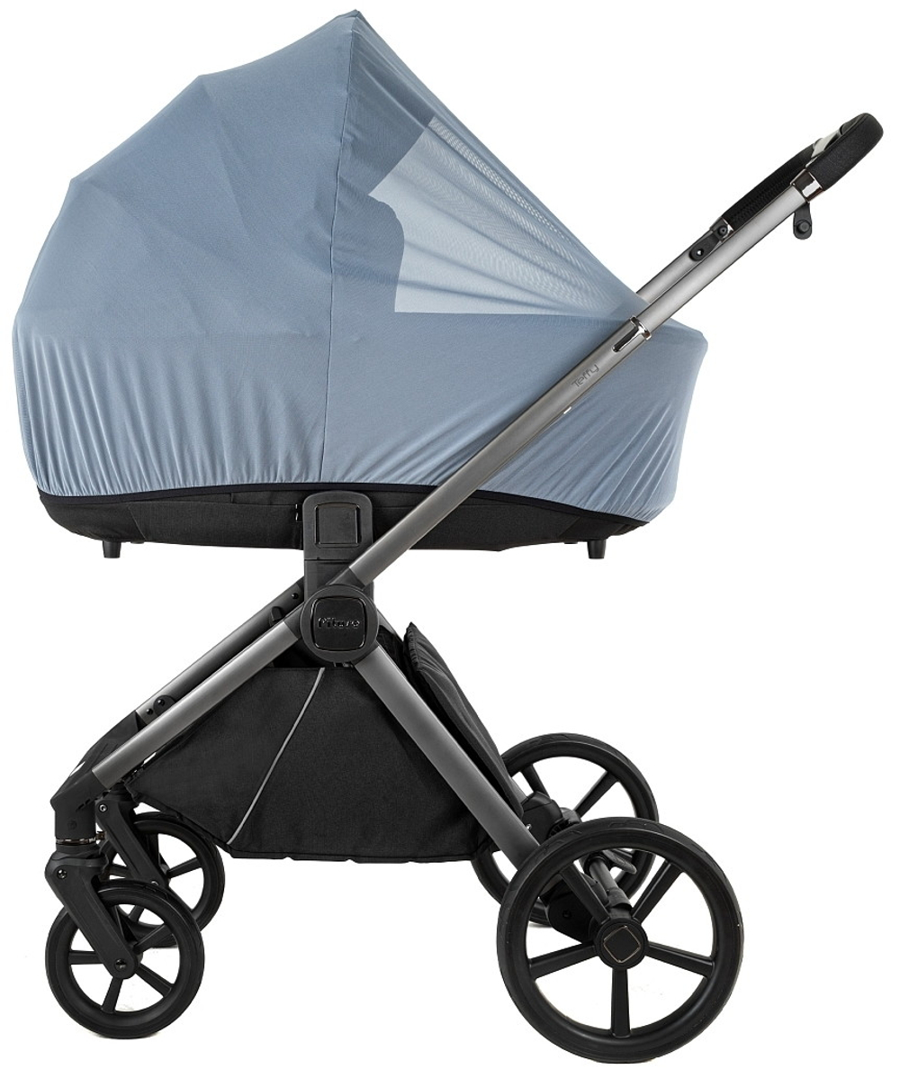 Детская коляска Pituso Teffy 3 в 1 с автокреслом Baesa Black Caviar Black/Graphite