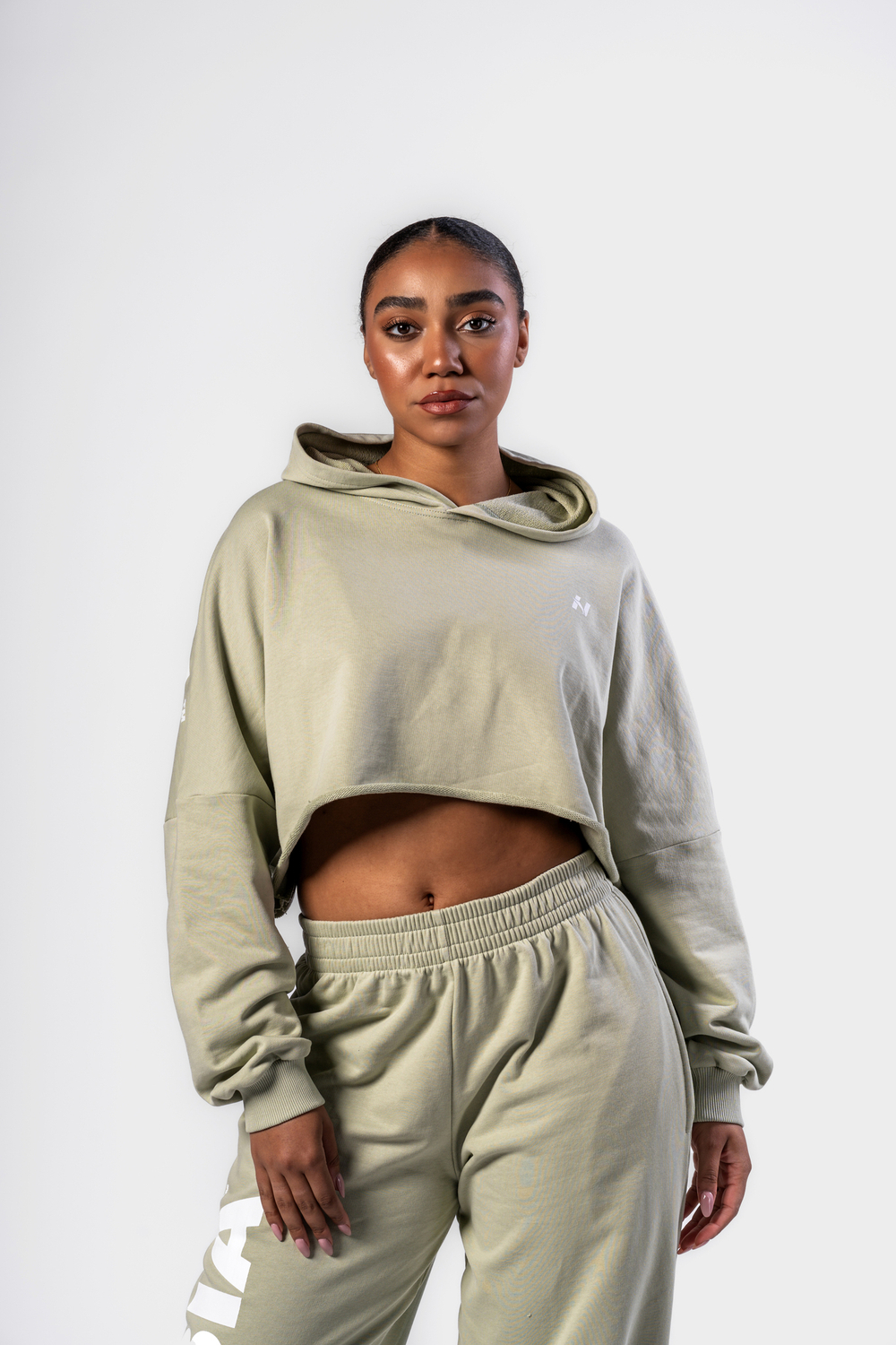 Худи Oversized Hoodie OWN YOUR POWER 433 Зеленый