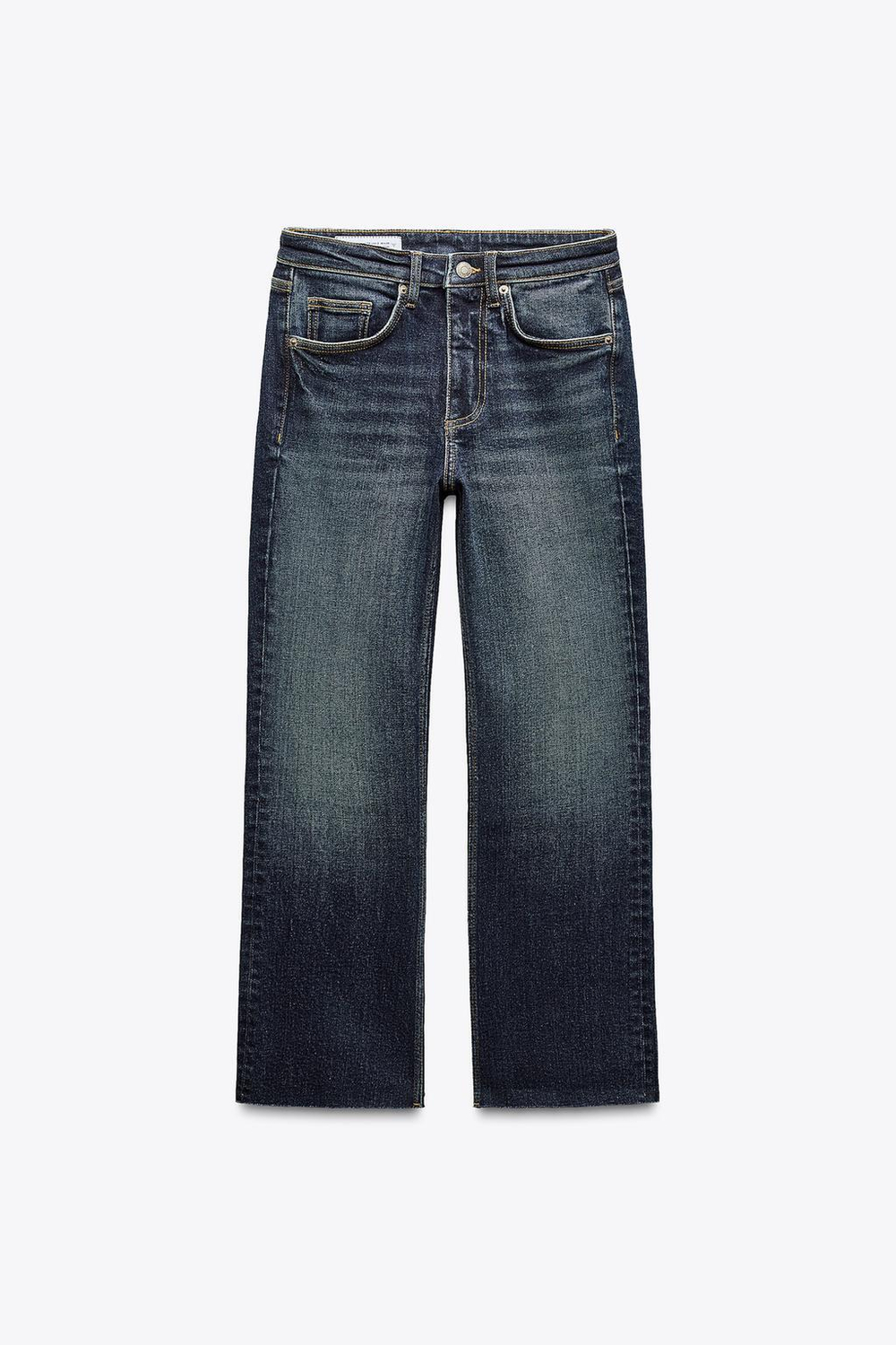Джинсы trf cropped flare с высокой посадкой