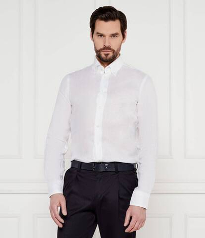 Льняная рубашка van Laack - белый(20 2133 IQ 150555)