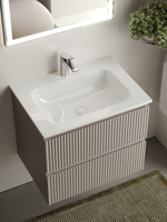 Тумба с раковиной Sancos Snob R 60 см SNR60SM doha soft