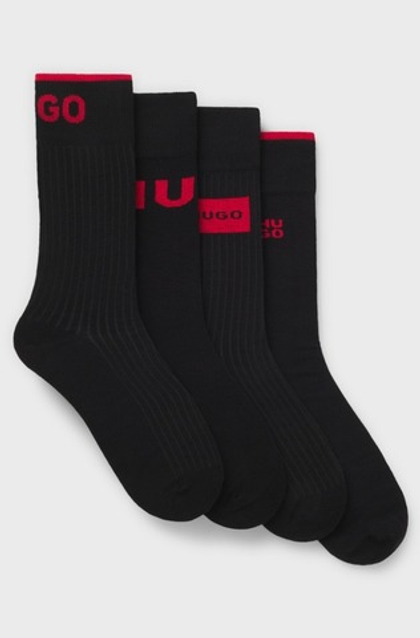 Носки (4 пары) мужские HUGO 4P RS GIFT RIB CC