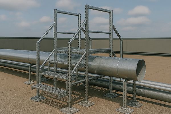 Переходные мостики на кровельных опорах ZRS-B
